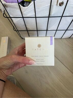 Tatcha The Dewy Skin Cream - White & Gold Packaging with Purple Accent